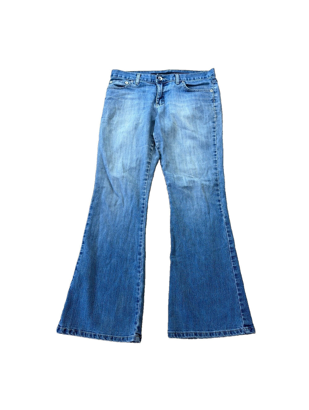 Y2K Calvin Klein Faded Mid Rise Flare Jeans Medium 30x29